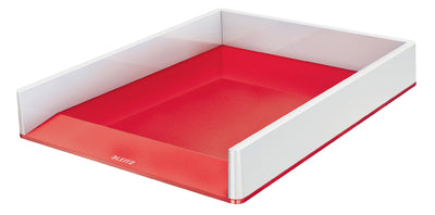 Leitz -  Brievenbak  wow a4 wit/rood | 4 stuks