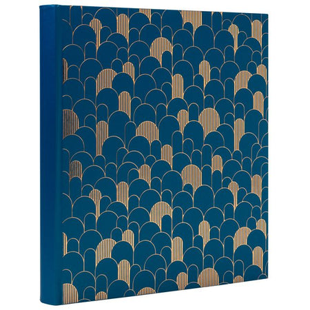 Exacompta - Album photo 29x32cm 60 pages noires Néo Déco bleu