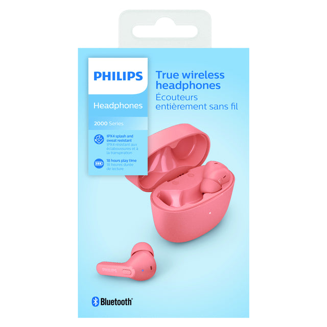 Philips - Écoute Philips dans -ear TWS Tat2206 Pink