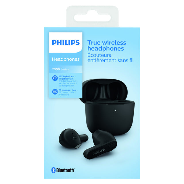 Philips - Écoute Philips dans -ear TWS Tat2236 Black