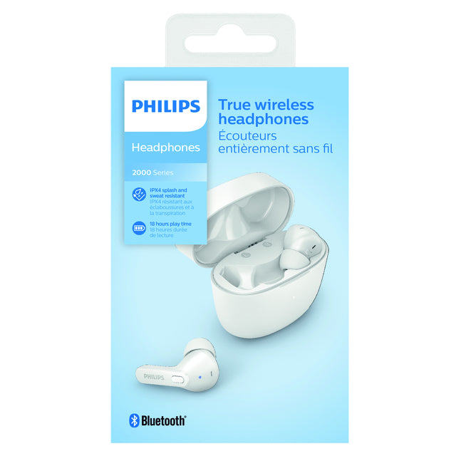 Philips - Écoute Philips dans -ear TWS Tat2206 White