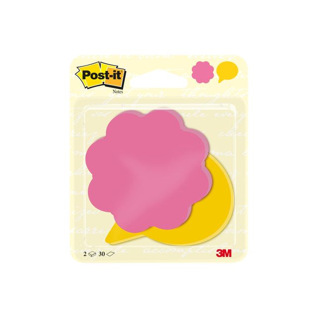 Post-it - Memoblok 3m post-it 2030-fs bloem tekstballon | 16 stuks