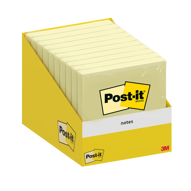 Post-it-memoklok 3m post-it 6820 76x76mm jaune