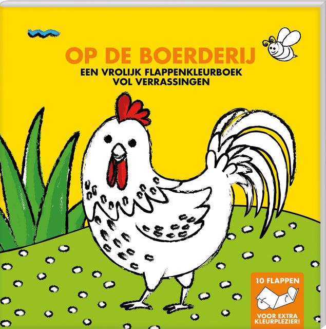 Interstat - Livre de coloriage à rabats A la ferme