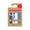 Decopatch -  Hobbypapier Décopatch 30x40cm set à 4 vel thema Shades of Blue
