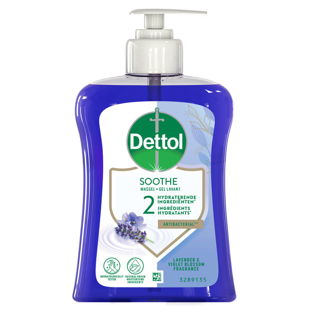 Dettol - Savon pour les Mains Relaxant Lavande antibactérien 250ml