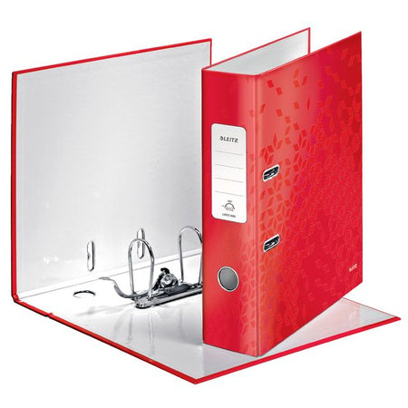 Leitz -  Ordner  wow 180 gelamineerd 80mm a4 rood