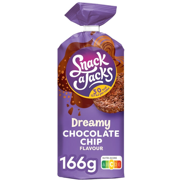Snack-a-Jacks - Paquet de pépites de chocolat et gaufres de riz 166 grammes