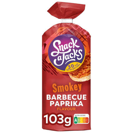 Snack-a-Jacks - Poivrons barbecue gaufrés de riz | 8 pièces