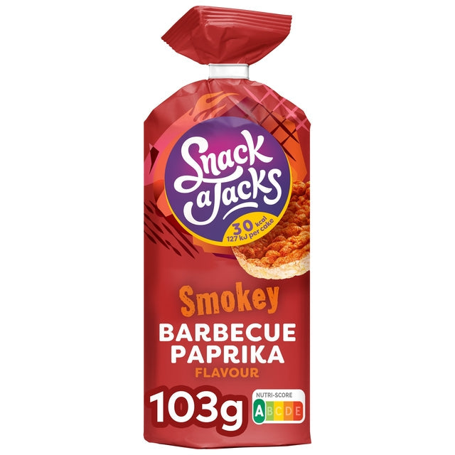 Snack-A-Jacks-Rice Cake BBQ Paprika | 8 Stücke