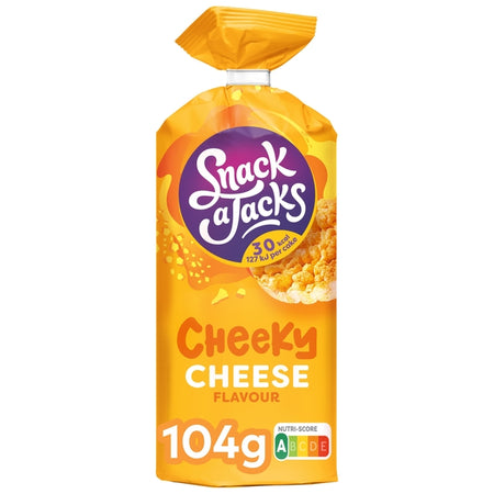 Snack-a-Jacks -  Rijstwafel cheese pak 104 gram | 8 stuks