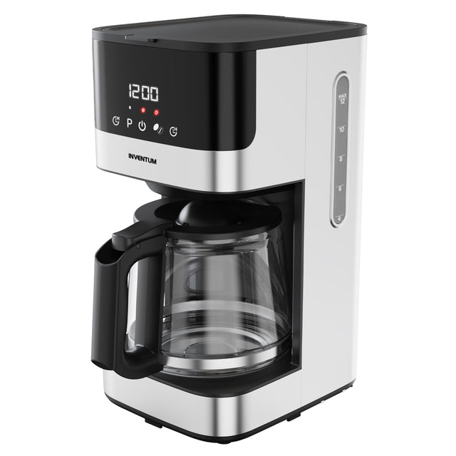 Inventum - Machine à café 1,5 litre noire avec acier inoxydable