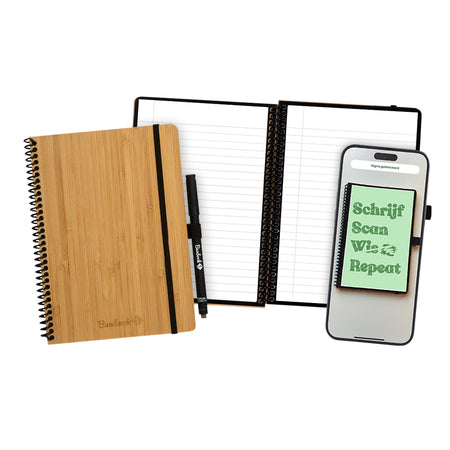 Bambook - Carnet Classic relié A5 ligne 40 pages effaçables