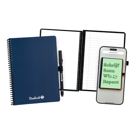 Bambook - Carnet Original Navy A5 ligne 40 pages effaçables