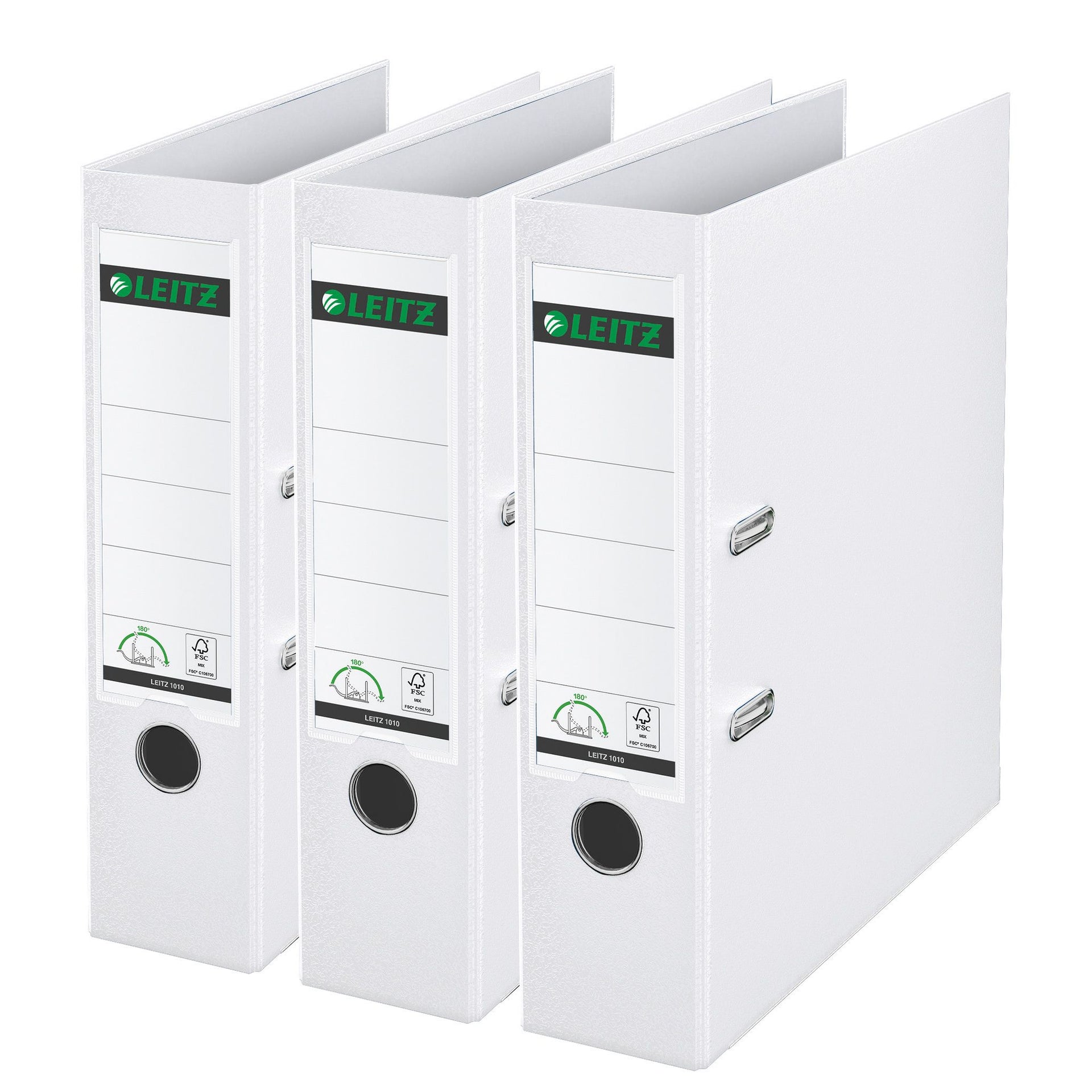 Leitz -  Ordner  180° 1010 3 stuks wit