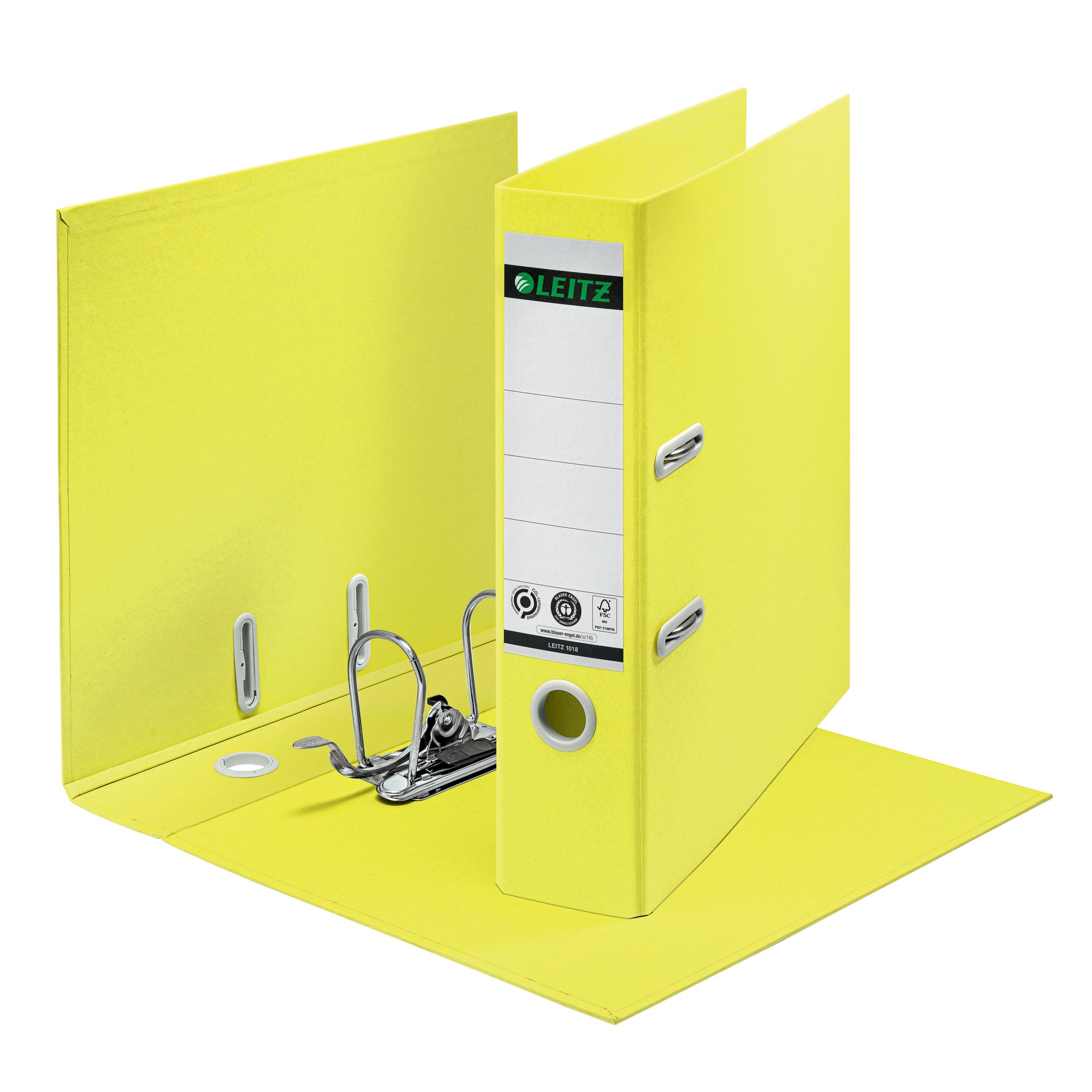 Leitz -  Ordner  180° recycle 80 mm geel | 10 stuks