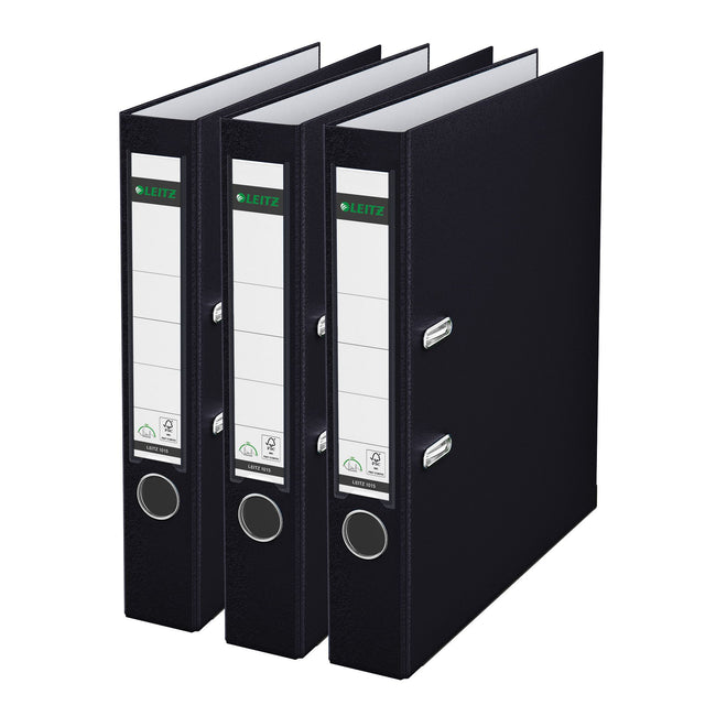 Leitz - Ordner 180° 1015 3 pièces noir | 6 pièces