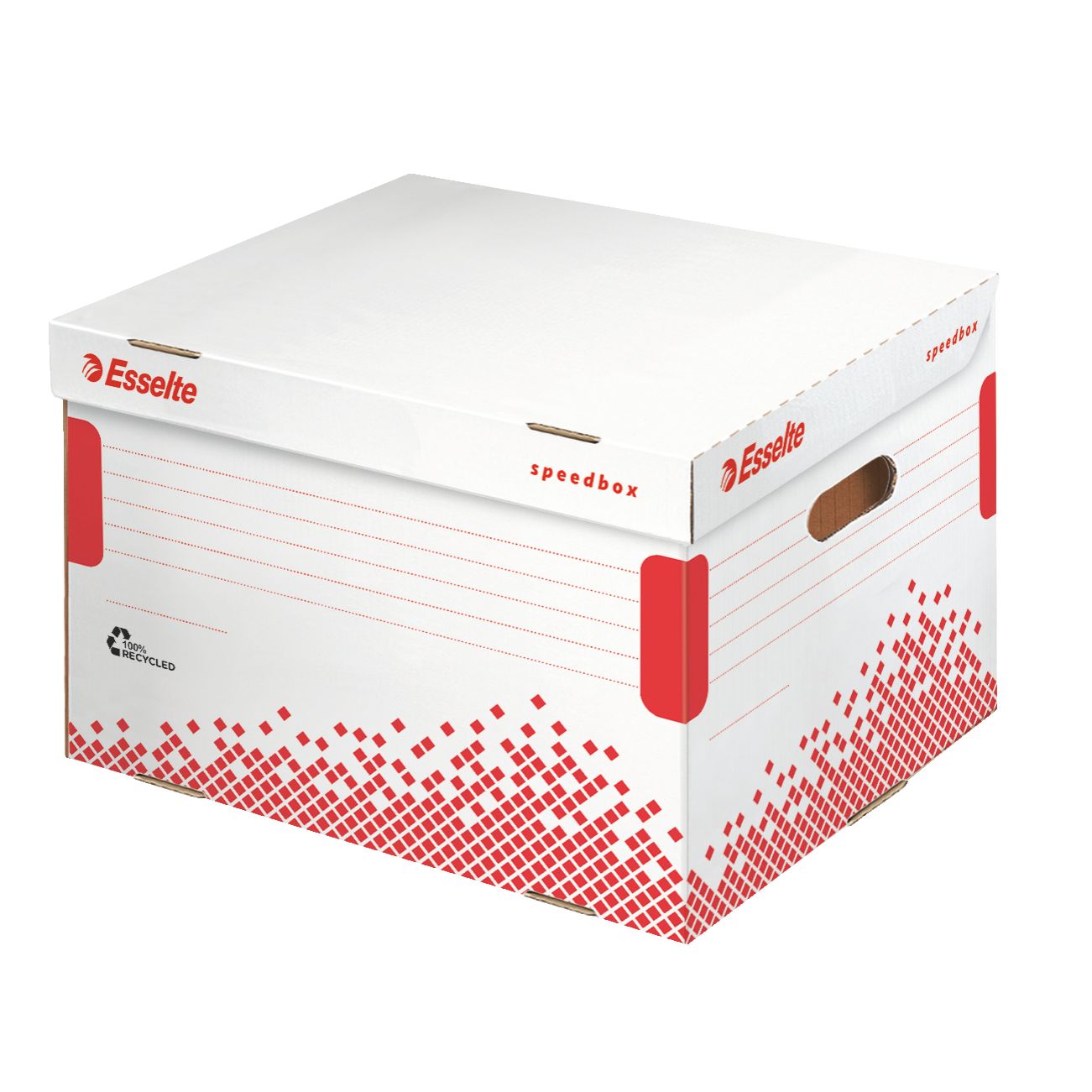 Esselte -  Speedbox tijdschriftenhouder Rood, Wit