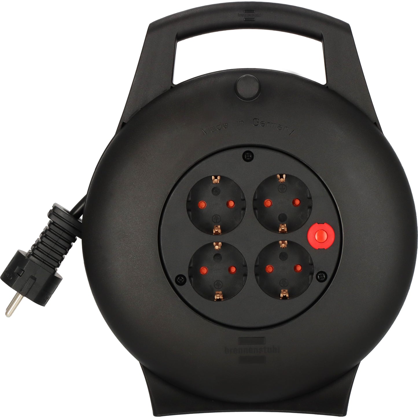 Brennerstuhl - Enrouleur de câble 4vdg 10m noir | 2 pièces