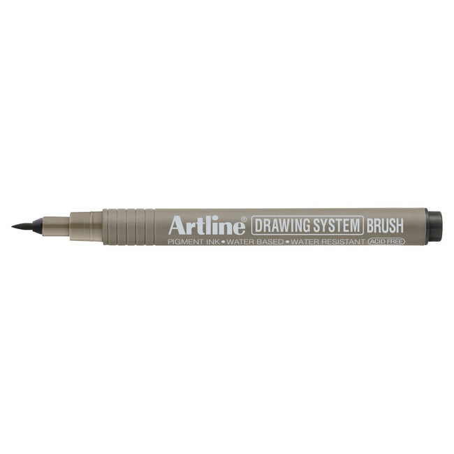 Artline - Technischer Fineliner-Pinsel schwarz | 12 Stück