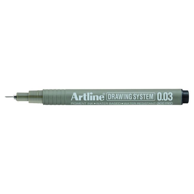 Artline -  Fineliner  technisch 0.03mm zwart | 12 stuks