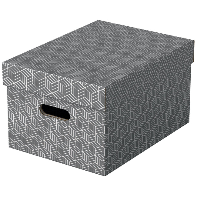 Esselte - Aufbewahrungsbox Home Medium 265x205x365mm grau 3 Stück