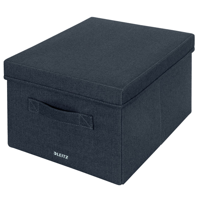 Leitz - Boîte de rangement tapissée avec couvercle 285x203x380mm gris 2 pcs