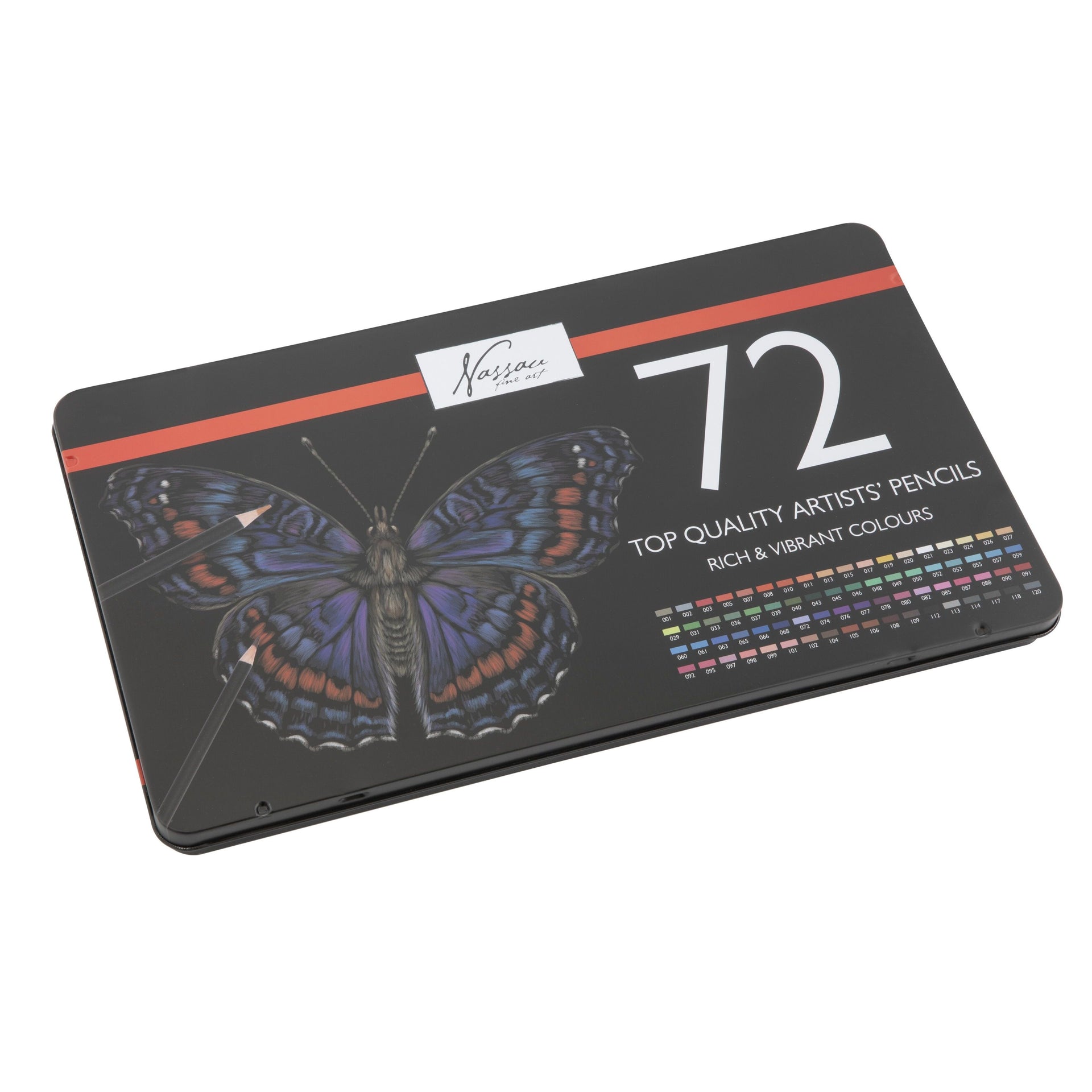 Nassau fine art - Crayons de couleur assortis boîte de 72 pièces