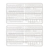 IEZZY catering and cate - Set de lettres pour tableau à lettres 2x150 blanc