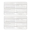 IEZZY catering and cate - Set de lettres pour tableau à lettres 2x150 blanc