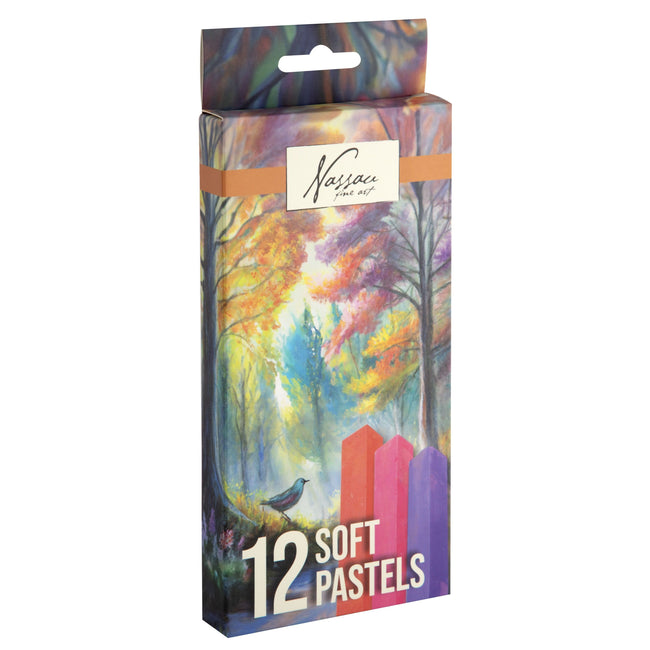 Nassau fine art - craie à compter blister souple 12 pièces assorties | 12 pièces
