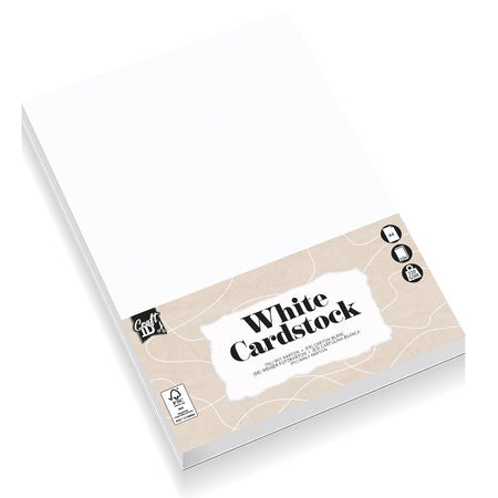 CraftID - Carton Hobby CarftID A4 220gr blanc 10 feuilles | 10 pièces