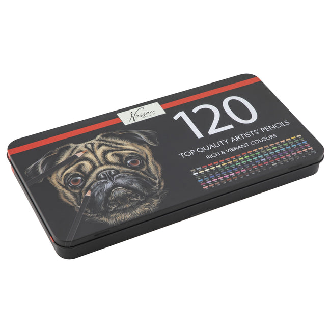 Nassau Fine Art – Buntstifte, sortierte Dose mit 120 Stück