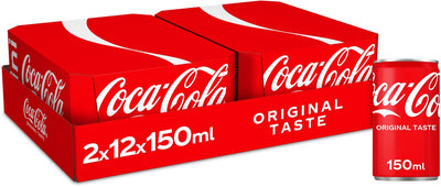 Coca-Cola -   frisdrank, mini blik van 15 cl, pak van 24 stuks