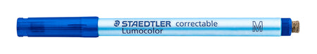 Staedtler - Feutre Lumocolor 305 non permanent corrigible M bleu | 10 pièces