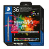 Staedtler - Brushpen PigmentArts lot de 36 couleurs