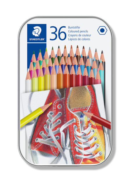 Staedtler - Crayon de couleur 175 Boîte assortie 6 faces de 36 couleurs