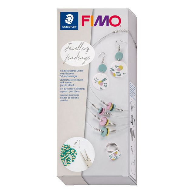 Staedtler - Accessoires de bijoux fimo set 2 bijoux blancs | 4 pièces