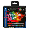 Staedtler - Brushpen PigmentArts Set mit 12 Farben