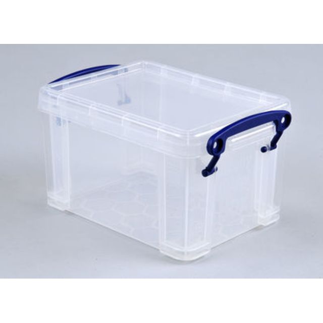 Really Useful Box - Boîte de rangement 1,6 litre 195x135x110mm transparent blanc
