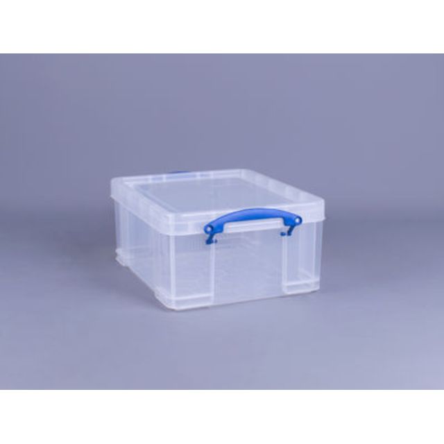 Really Useful Box - Boîte de rangement 21 litres 450x350x200mm transparent blanc