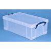 Really Useful Box - Boîte de rangement 12 litres 465x270x150mm transparent blanc