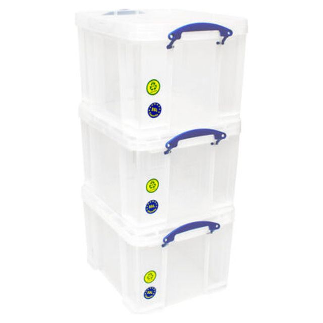 Reaxly utile - Boîte de stockage 35L Pack 3 Doz TR WT