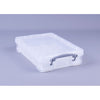 Really Useful Box - Boîte de rangement 4 litres avec séparateur de compartiment 395x255x88mm blanc transparent