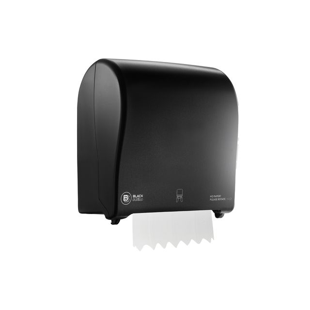 BlackSatino - Distributeur de rouleaux de serviettes PT50 noir 335340