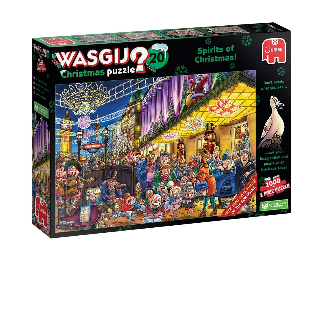 Jumbo - Puzzle Wasgij Weihnachten 20 Die Geister der Messe! 2x1000 Stück (1 Puzzle gratis)