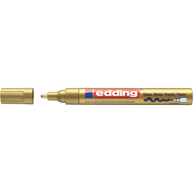 Edding -  Paintmarker  750 oliebasis 2-4mm crea goud