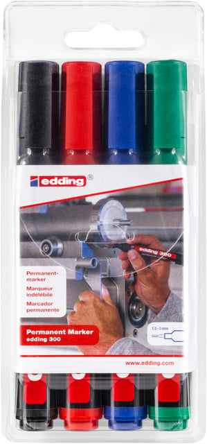 EDDING -Filz -Tip Edding 300 um 1,5-3 mm Blist4 Assorti | 10 Stücke