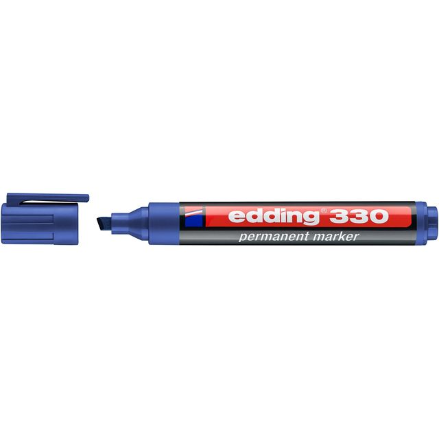 Edding -  Viltstift  330 schuin 1-5mm blauw