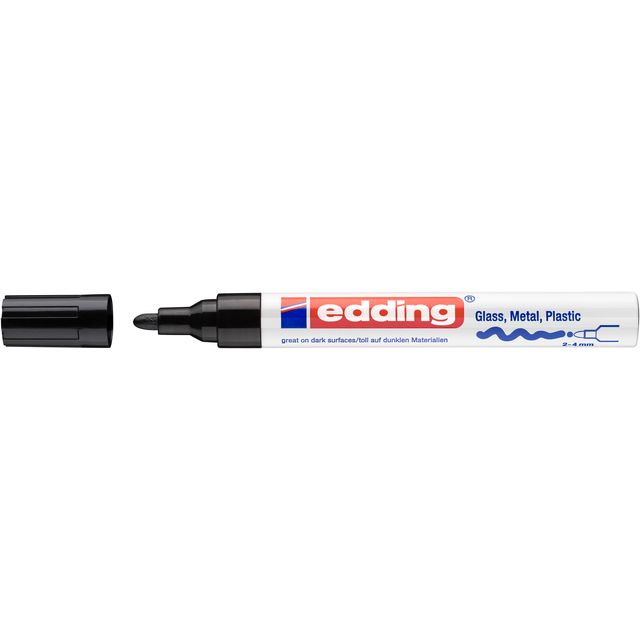 Edding -  Paintmarker  750 oliebasis 2-4mm crea zwart
